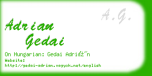 adrian gedai business card